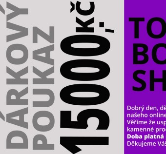 Dárkový poukaz v hodnotě 15000,-Kč