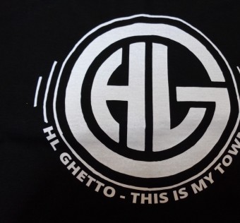 Tričko HL Ghetto -Logo black/white