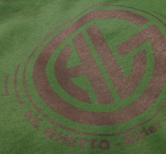 Mikina crew Hl Ghetto -  Logo green/brack