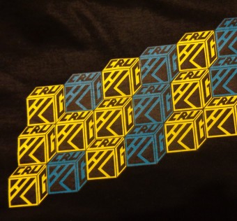 Tričko HL Ghetto - Cube black - tyrquise/yellow