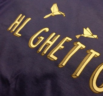 Pánské tričko HL Ghetto - Origami royal blue