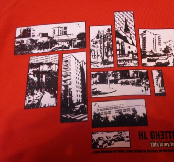 Mikina Crew HL Ghetto -  HL Colage red