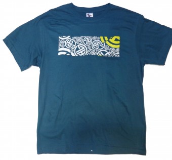 Pánské tričko HL GHETTO - Poster petrolej / white / yellow