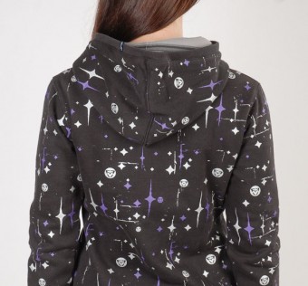 VEHICLE mikina NIGHT SKY BLACK