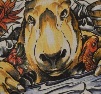 Tričko Kapybara wear - YAKUZA petrol