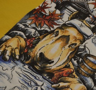 Tričko Kapybara wear - YAKUZA yellow