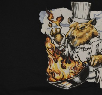 Mikina KAPYBARA wear - CHEF black