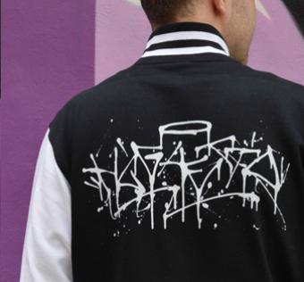 Mikina HL GHETTO - Varsity black/white