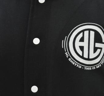 Mikina HL GHETTO - Varsity black/white