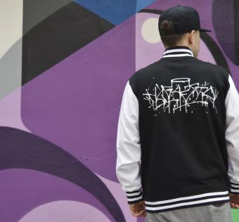 Mikina HL GHETTO - Varsity black/white