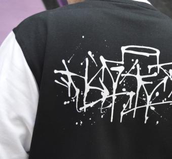 Mikina HL GHETTO - Varsity black/white