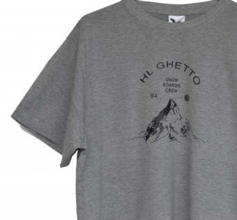 Tričko HL Ghetto - Snb crew grey melange
