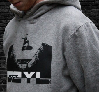 Mikina Kapybara street wear - Gzyl flip grey melange