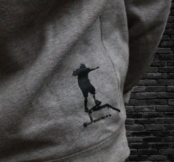 Mikina Kapybara street wear - Gzyl flip grey melange