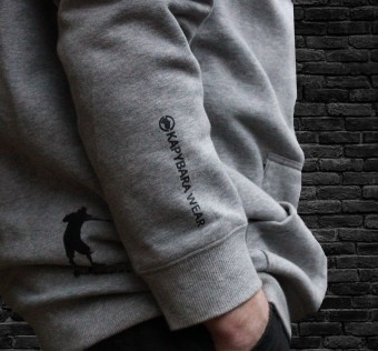 Mikina Kapybara street wear - Gzyl flip grey melange