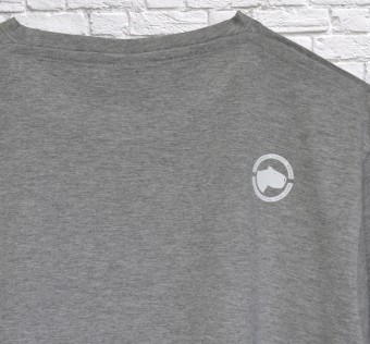 Tričko Kapybara wear - Teg grey melange/white