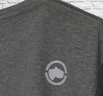 Tričko Kapybara wear - Teg grey melange/white