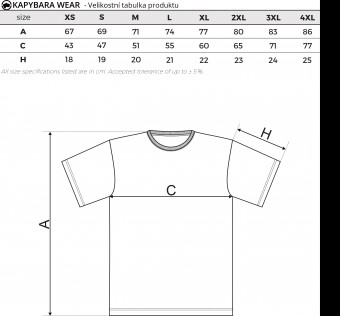 Tričko Kapybara wear - #LIBEKIDS (black)