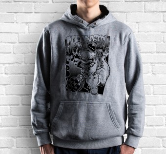 Mikina Kapybara street wear – Overdosed grey melange