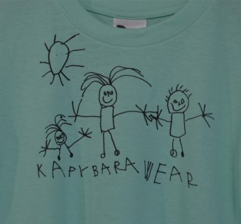 Dětské tričko Kapybara Wear - Family mint