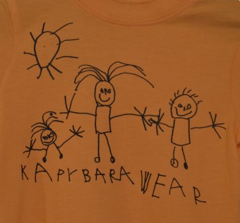 Dětské tričko Kapybara Wear - Family Orange