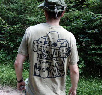 Tričko Kapybara Wear - Skate Trip (sv. khaki)