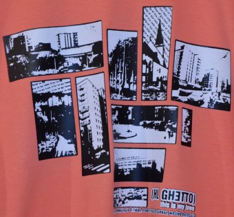 Tričko HL Ghetto - Colage coral