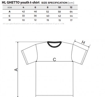 Dětské tričko HL GHETTO - Street white