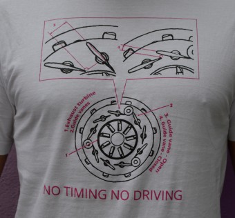 Pánské tričko RG clothing - No timing No driving white