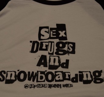 Tričko s dlouhým rukávem Kapybara wear - Sex Drugs and Snowboarding