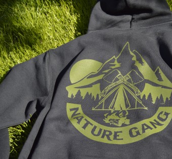 Mikina NATURE GANG  - Black/Army