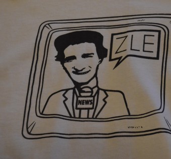 Tričko ZLE - TV Bird Heads white