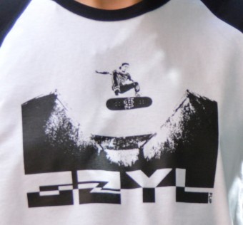 Tričko Kapybara wear renglan - Gzyl flip black/white	