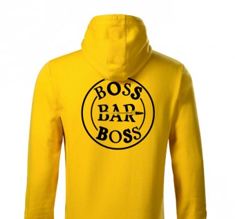Mikina Boss Bar - yellow (black print) 