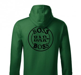 Mikina Boss Bar - lahvově zelená 