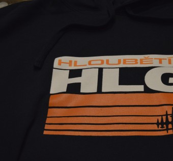 Mikina HL GHETTO hood (klokanka) - Hloubětín HLG navy