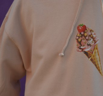 Mikina ZLE! - ICE Cream (peach)