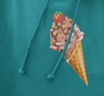 Mikina ZLE! - ICE Cream (jade)