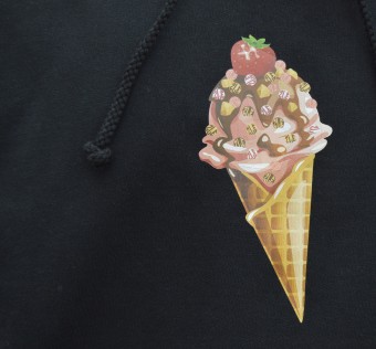 Mikina ZLE! - ICE Cream (Deep Black)