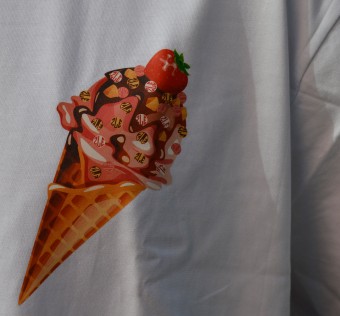 Tričko ZLE - Icecream white