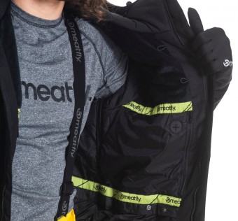 Pánská SNB & SKI bunda Meatfly Bang, Super Lemon/Black