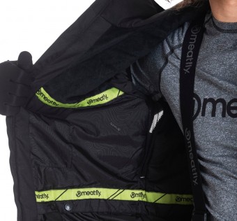 Pánská SNB & SKI bunda Meatfly Bang, Super Lemon/Black