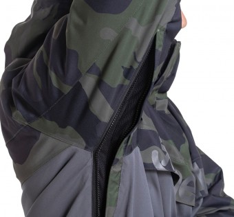 Pánská SNB & SKI bunda Meatfly Slinger Premium, Rampage Camo/Dark Grey