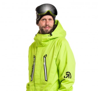 Pánská SNB & SKI bunda Meatfly Dodge Premium, Lime