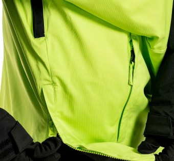 Pánská SNB & SKI bunda Meatfly Slinger Premium, Black/Lime