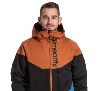Pánská SNB & SKI bunda Meatfly Hoax Premium, Brown/Black/Blue