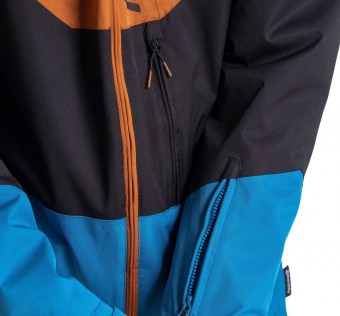 Pánská SNB & SKI bunda Meatfly Hoax Premium, Brown/Black/Blue