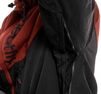 Pánská SNB & SKI bunda Meatfly Hoax Premium, Merlot/Black/Dark Grey