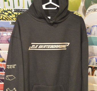 Mikina ZLE skateboards black/tan