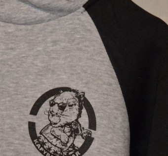 Dětská/pánská mikina Kapybara wear - Surf renglan (grey/black)